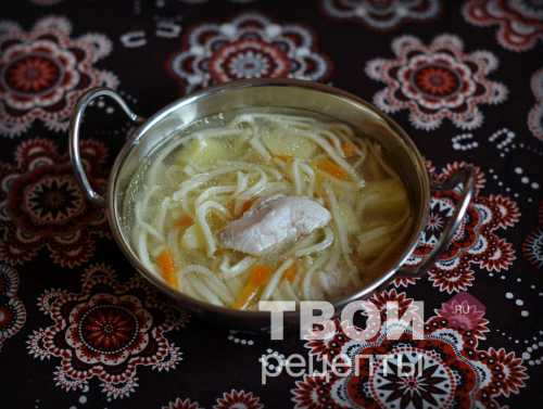 Куриный суп в мультиварке из филе, с сердечками и фрикадельками Куриный суп в мультиварке из филе, с сердечками и фрикадельками