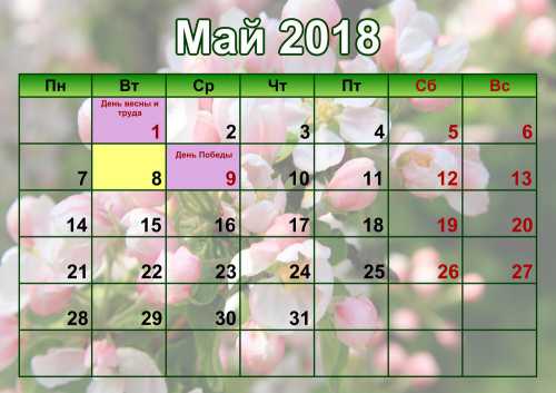Майские праздники 2018: ТОП