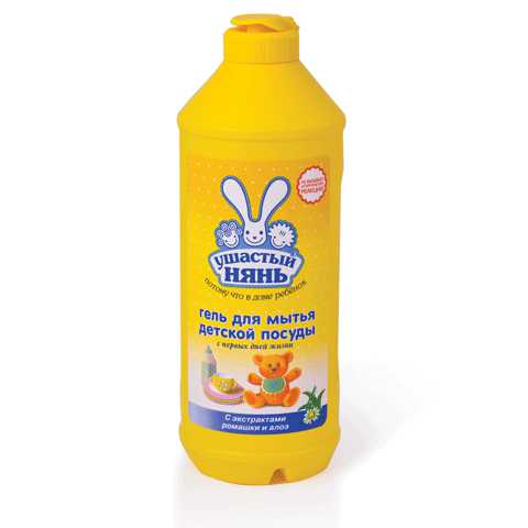 Гелем можно мыть не только фарфоровую и стеклянную посуду, но и пластиковые бутылочки и силиконовые соски