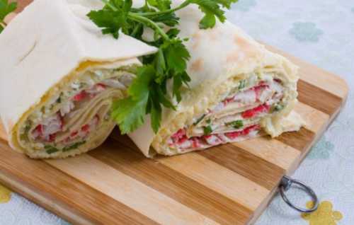 Рецепты рулета из лаваша с плавленым сыром,