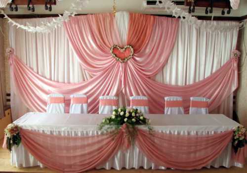 Декор свадебного зала