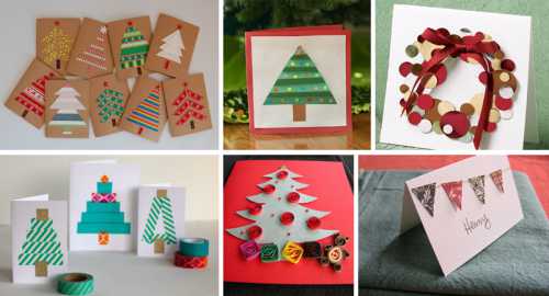 Красивые новогодние открытки своими руками