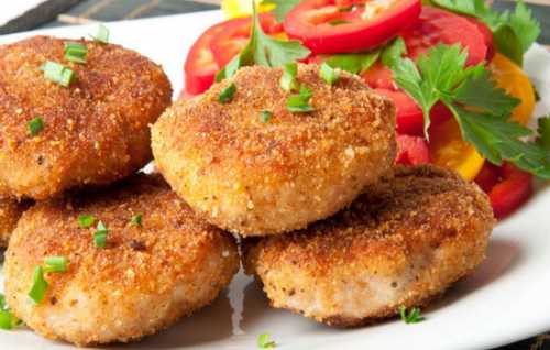 Котлеты из куриного фарша с сыром