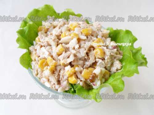 Рецепты салата с тунцом консервированным,
