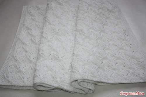 Плед для новорожденного спицами