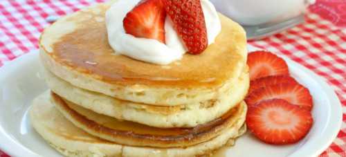 Блинчики на молоке с кипятком