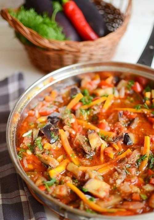 Соте из баклажанов