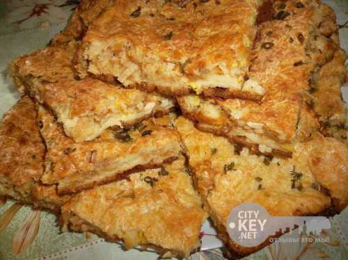 Пирог с капустой и яйцом