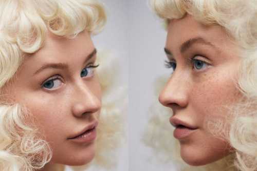 Агилера снялась для глянца без макияжа