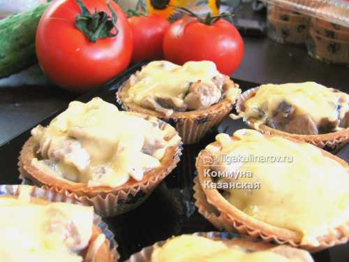 Жульен с грибами и сыром